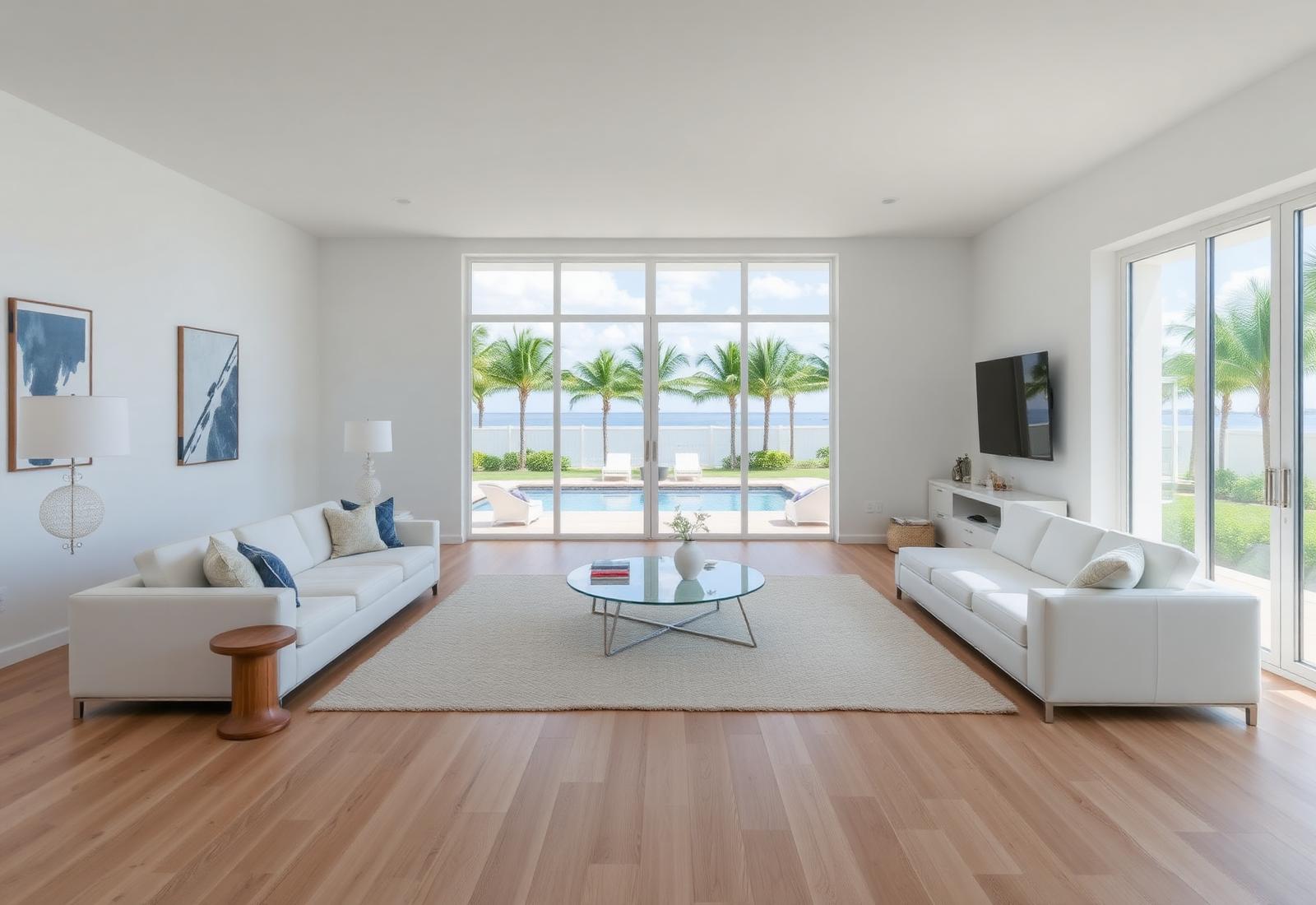 Bright Florida coastal living room